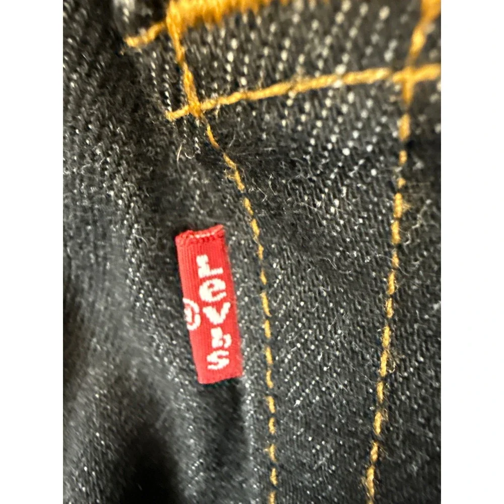 Levi's 501 Original Fit Jeans Men 33x36 (True 31x32) Blk Straight Leg Button Fly